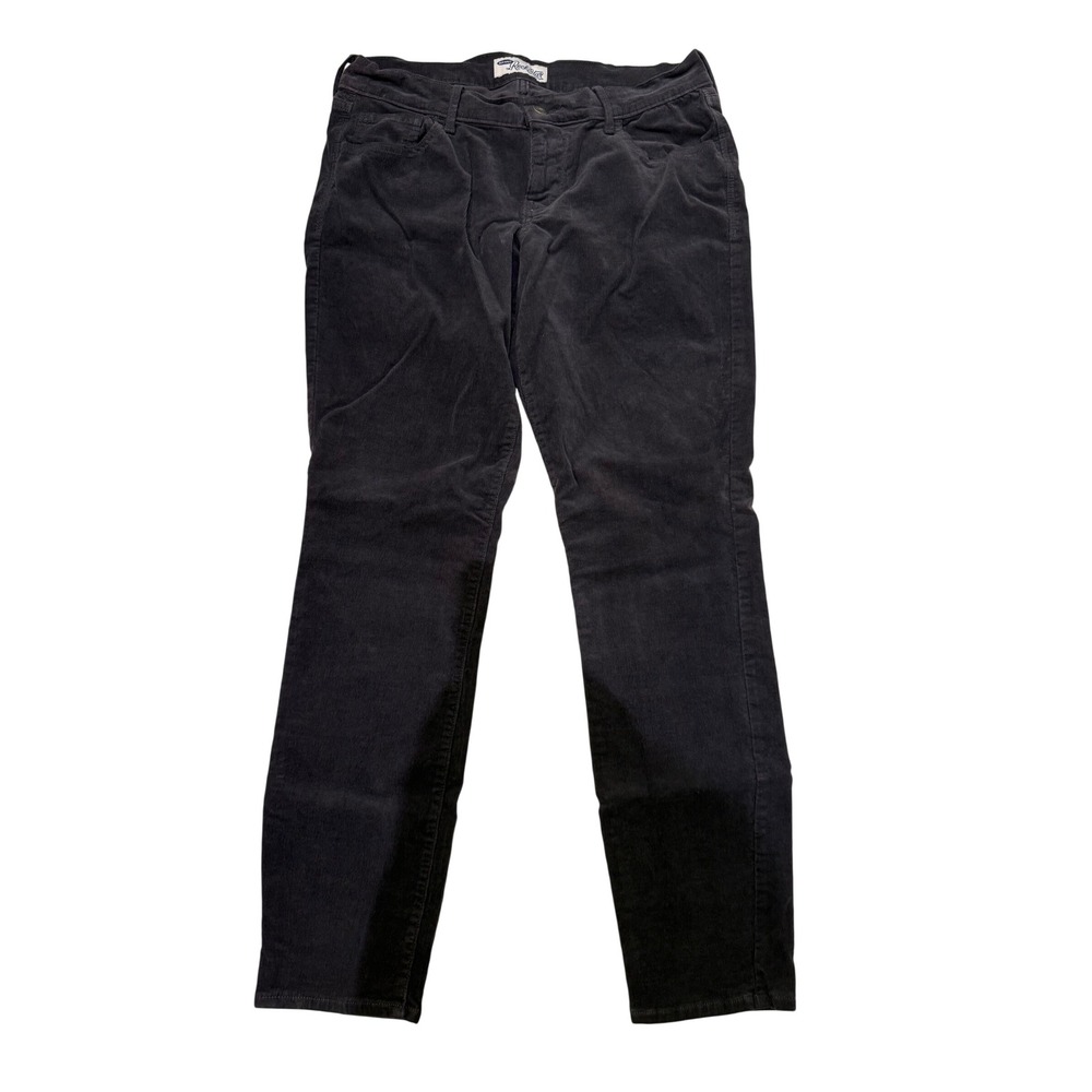 Old Navy The Rockstar Gray Corduroy Skinny Pants Womens 12 Regular Stretch